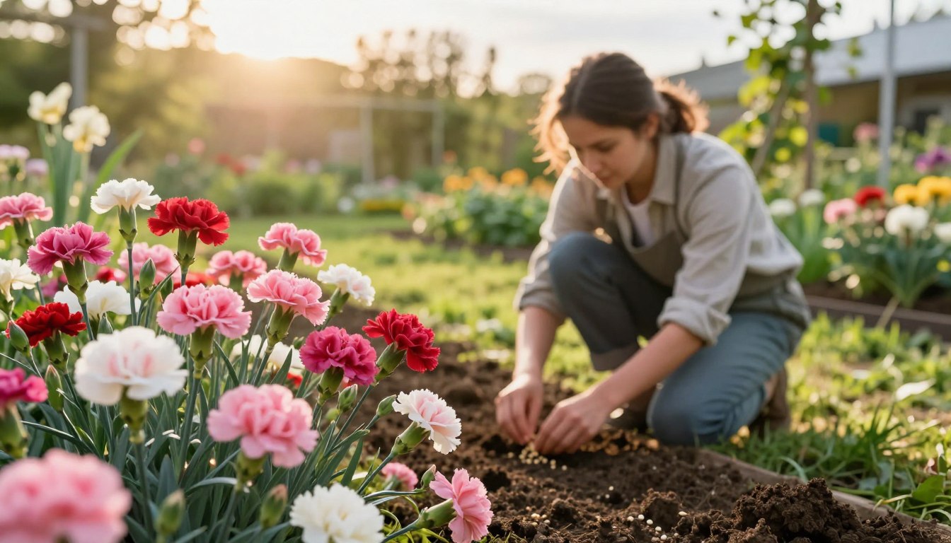 Goździk brodaty kiedy siać