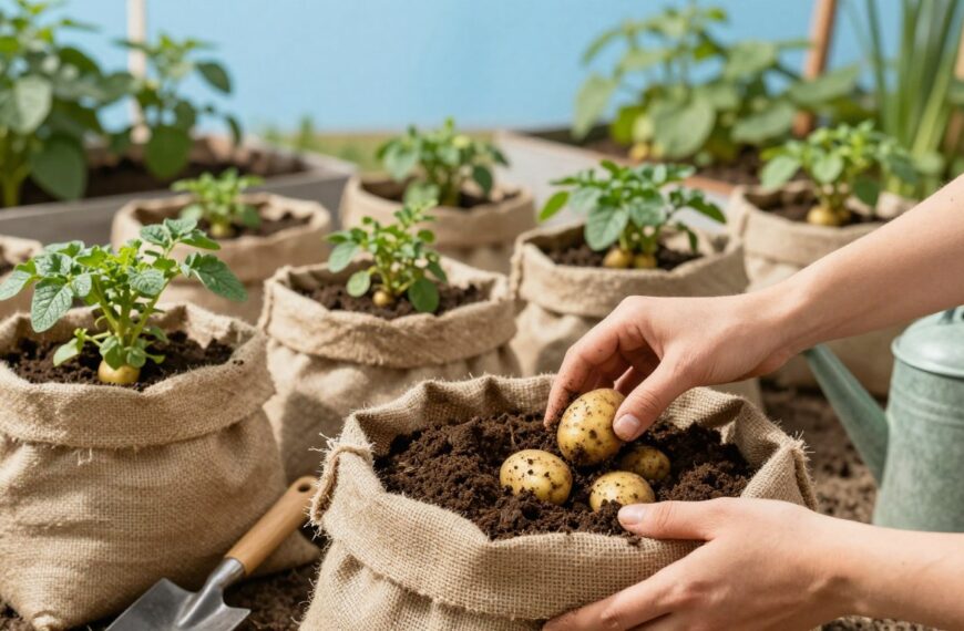 Jak sadzić ziemniaki w workach