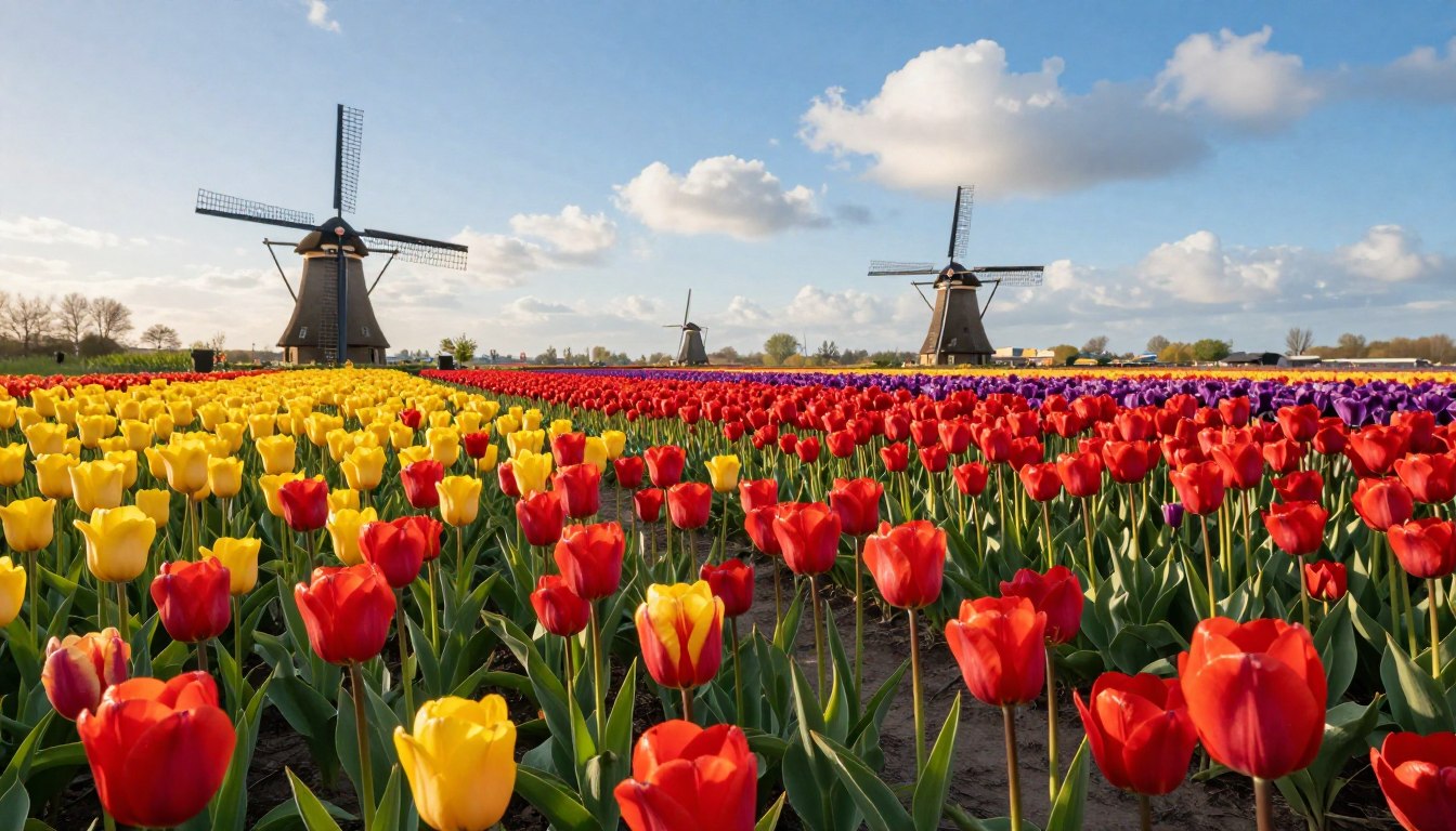 Kiedy kwitną tulipany w Holandii